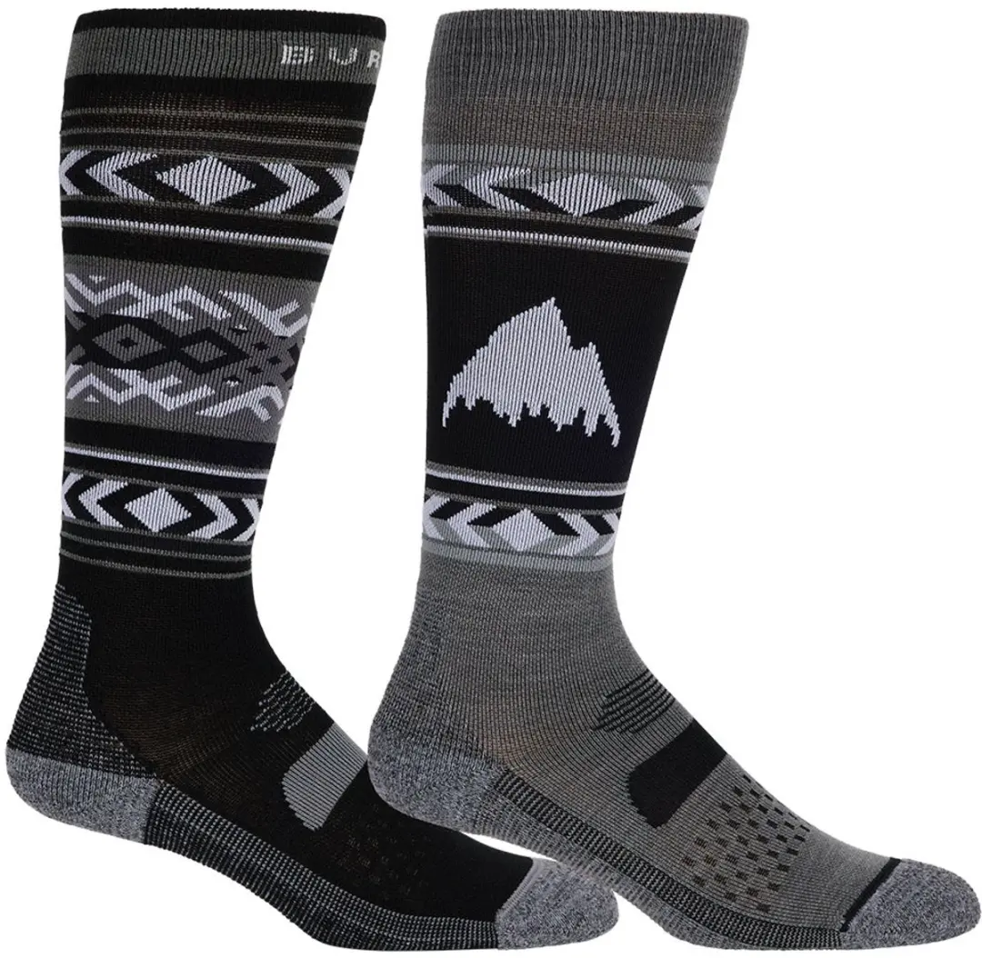 Burton Performance Lightweight Sokken 2 Paren Zwart,Grijs EU 38-42 Vrouw