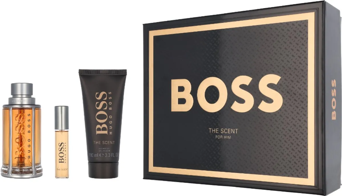 Hugo Boss The Scent Gift Set - EDT 100ml + Mini EDT 10ml + Douchegel 100ml