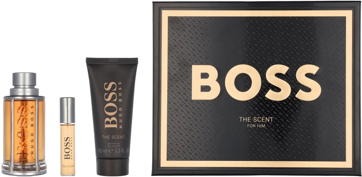 Hugo Boss The Scent Gift Set - EDT 100ml + Mini EDT 10ml + Douchegel 100ml