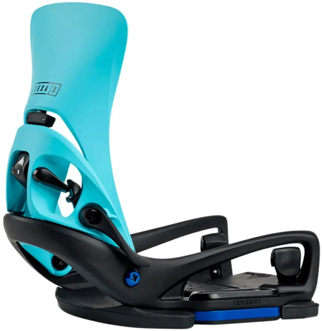 Burton Lexa X Est Vrouw Stapt Op Snowboardbindingen Blauw M Vrouw