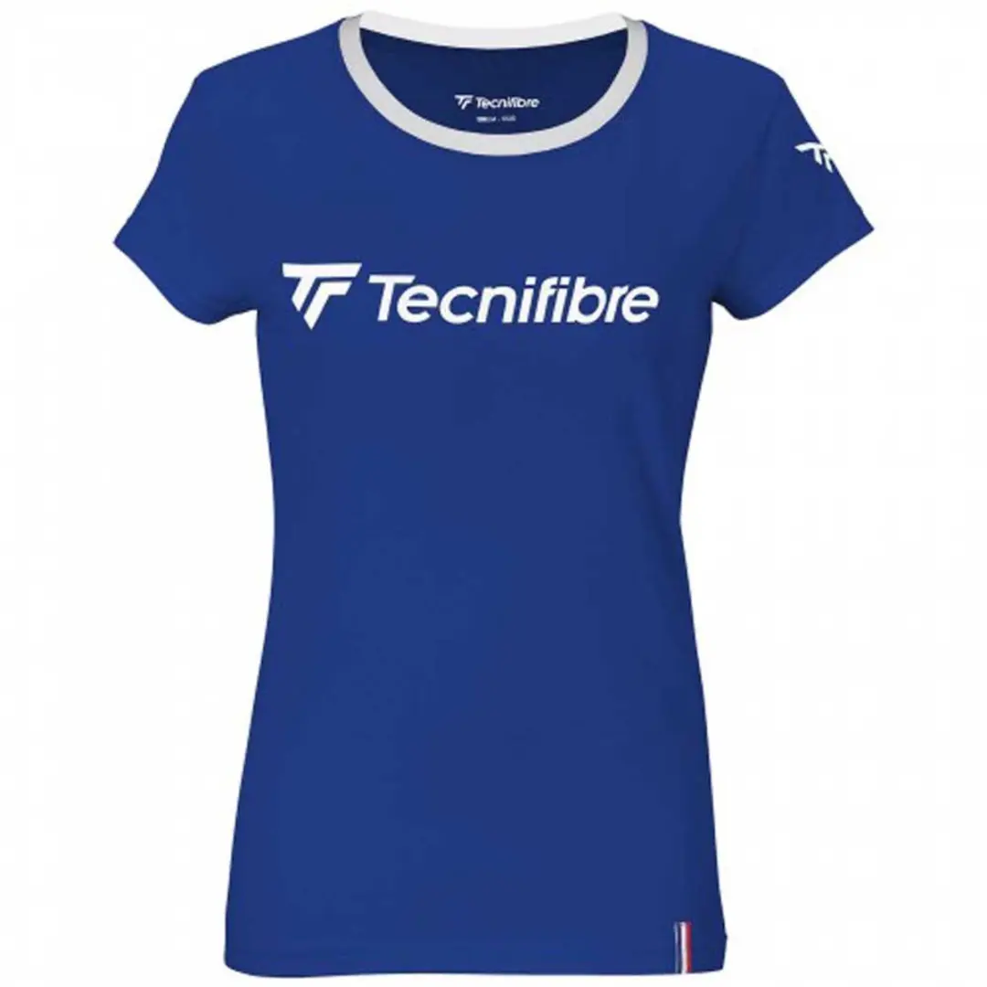 Tecnifibre Training T-shirt Met Korte Mouwen Blauw L Vrouw
