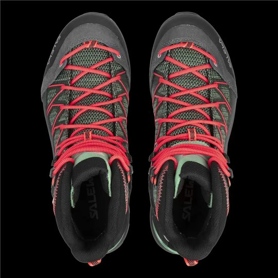 Salewa Mtn Trainer Lite Mid Goretex Wandelschoenen - 37 - Feld Green/Fluo Coral - afbeelding 4 van 6