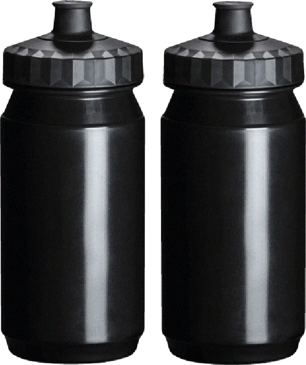 Drinkfles Waterfles 2x 550 ml Zwart Bidons Fietsen Hardlopen