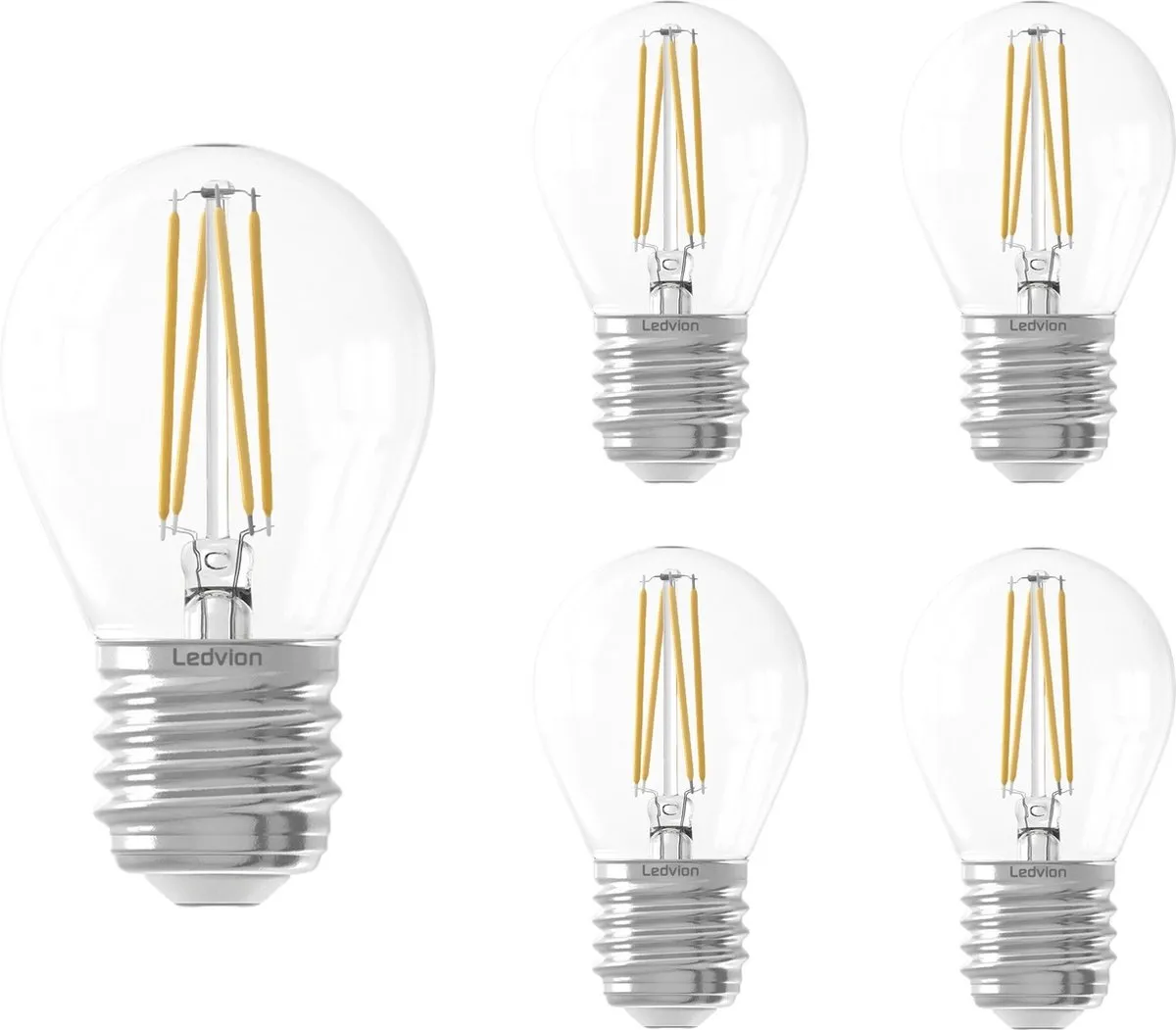 LEDVION E27 LED Lamp 1W Warm Wit