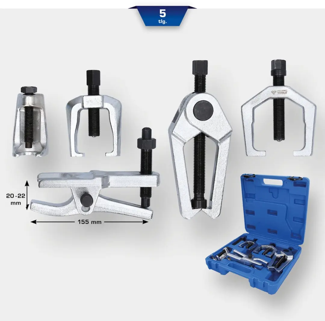 Brilliant Tools BT666010 Kogelgewricht-Trekker Set - 5-delig - afbeelding 2 van 4