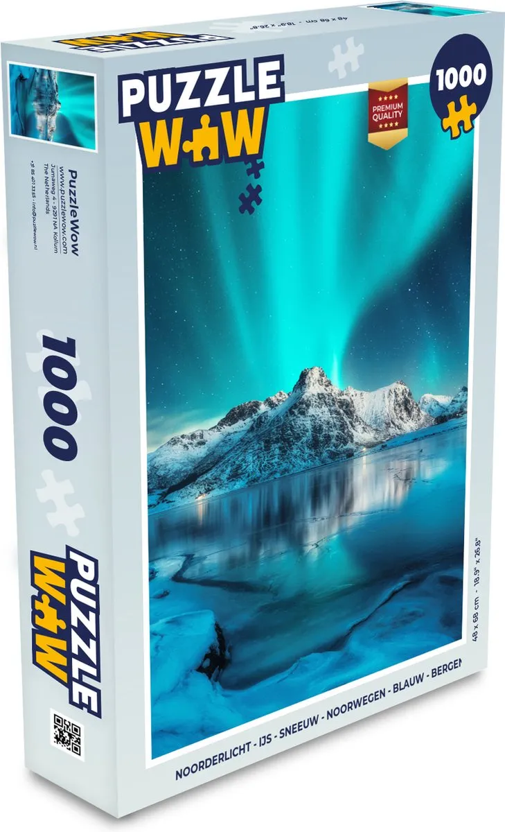 PuzzleWow Noorderlicht Legpuzzel 1000 Stuks - Multicolor