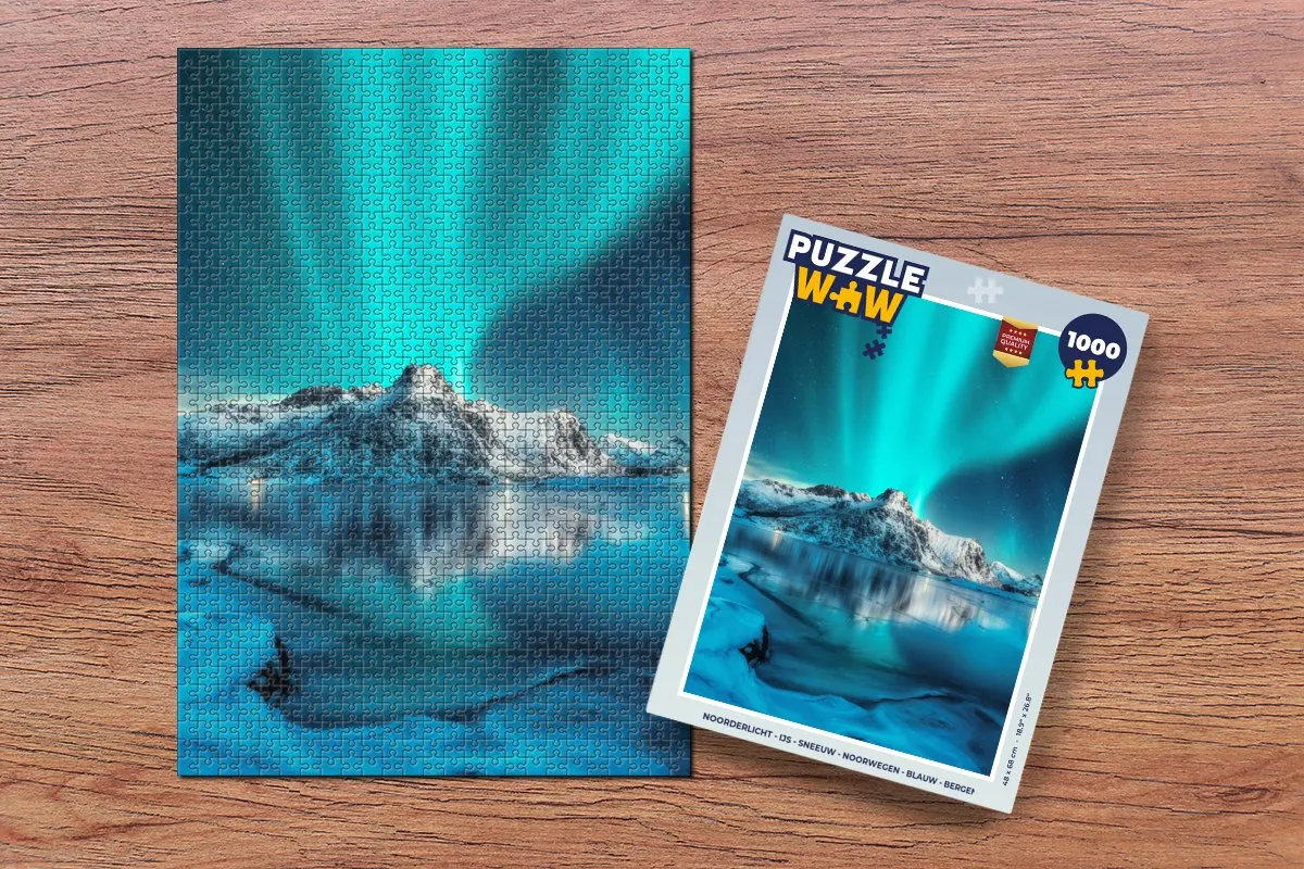 PuzzleWow Noorderlicht Legpuzzel 1000 Stuks - Multicolor