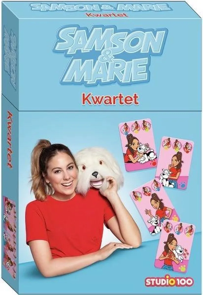 Studio 100 Samson & Marie Junior Kwartetspel - Blauw/Rood