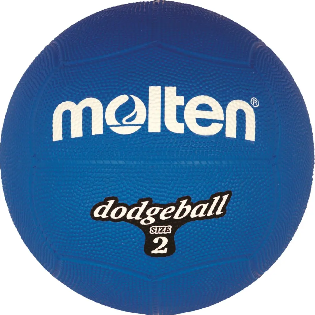 Molten Dodgeball 2, Blauw, Buitenspeelbal, Rubber