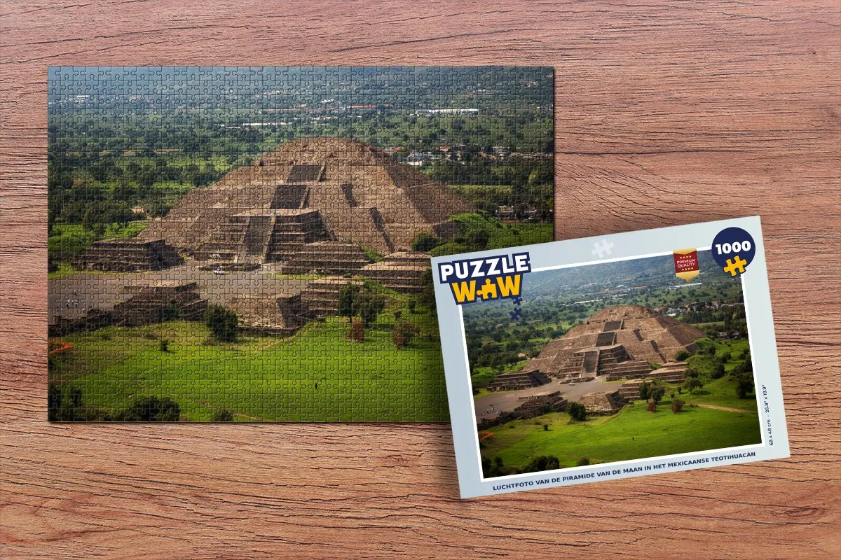 PuzzleWow Piramide van de Maan Teotihuacán Legpuzzel 1000 Stuks