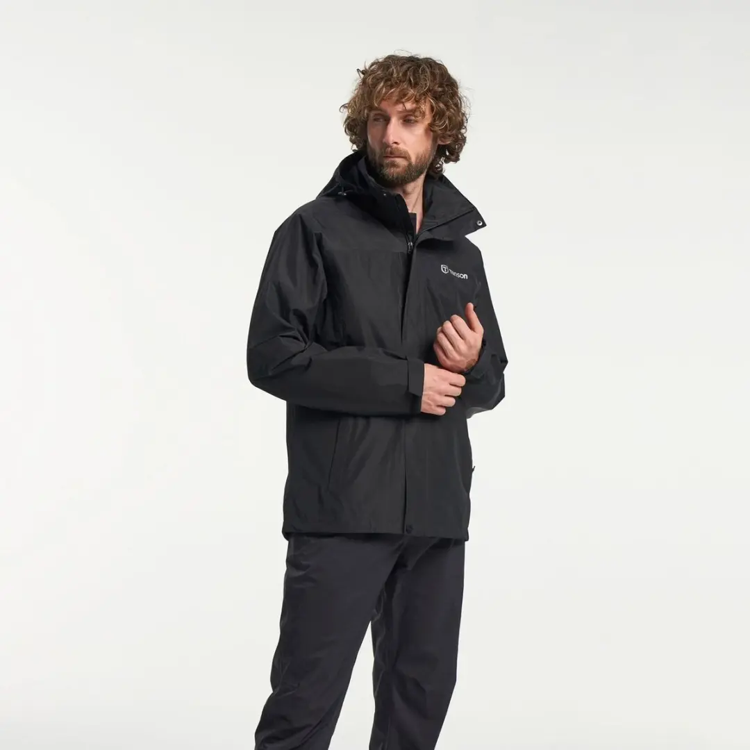 Tenson Melville Regenjas Heren M - Zwart
