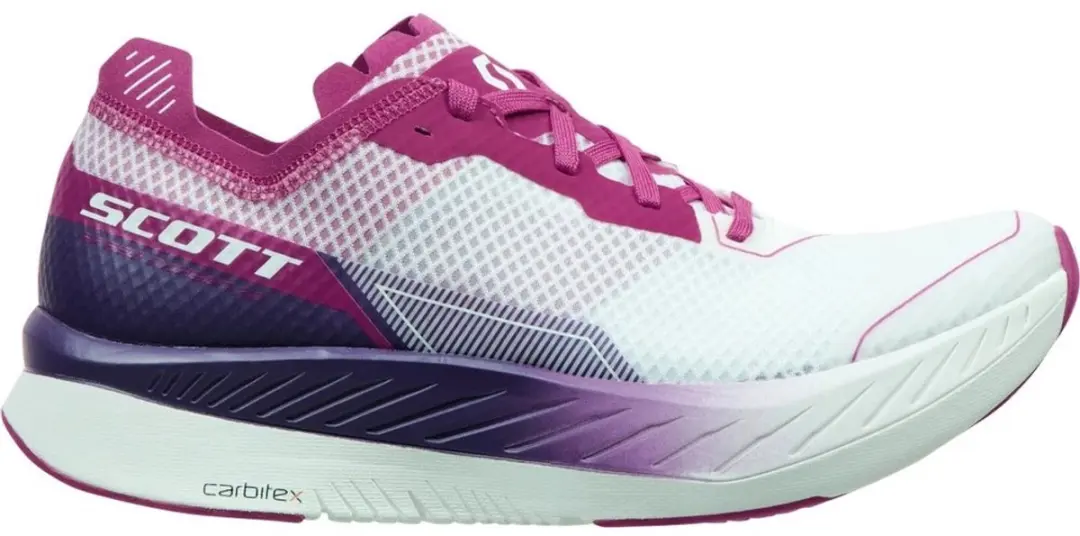 Scott Damen Laufschuhe Speed Carbon RC White/Carmine 189706 Rosa/Weiß-39