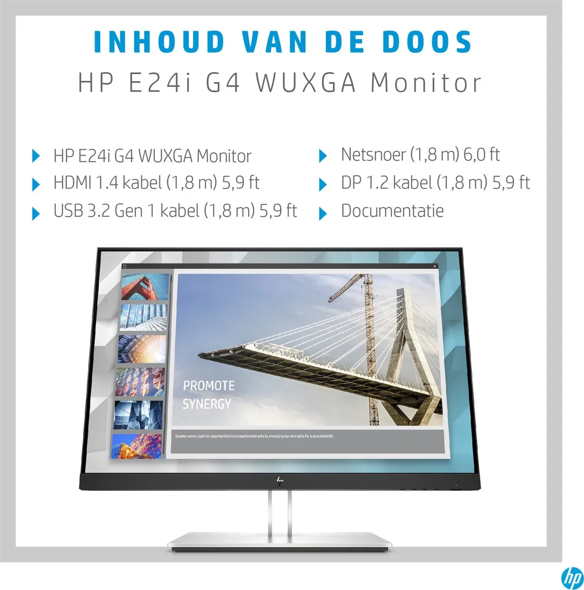 HP Elitedisplay E24i G4 WUXGA Monitor 24 inch
