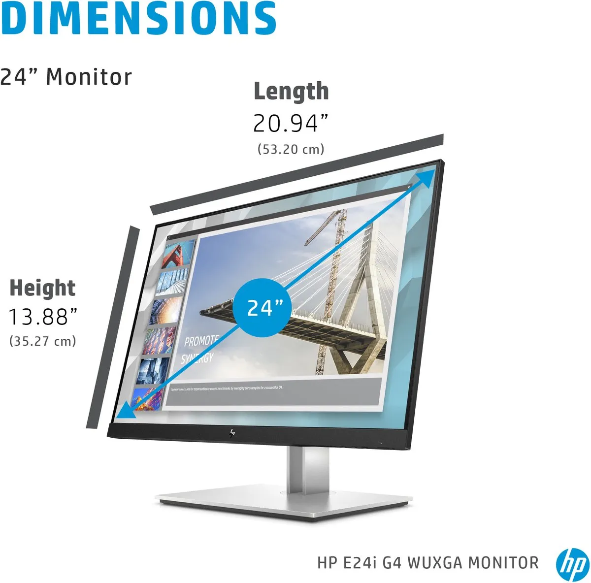 HP Elitedisplay E24i G4 WUXGA Monitor 24 inch