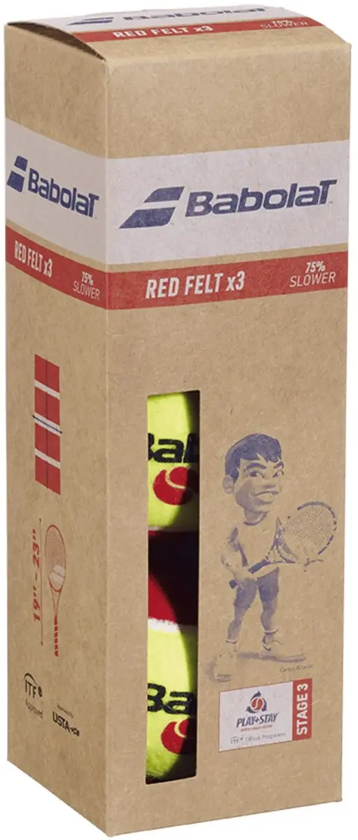 Babolat TennisballenKinderen Red Felt X3