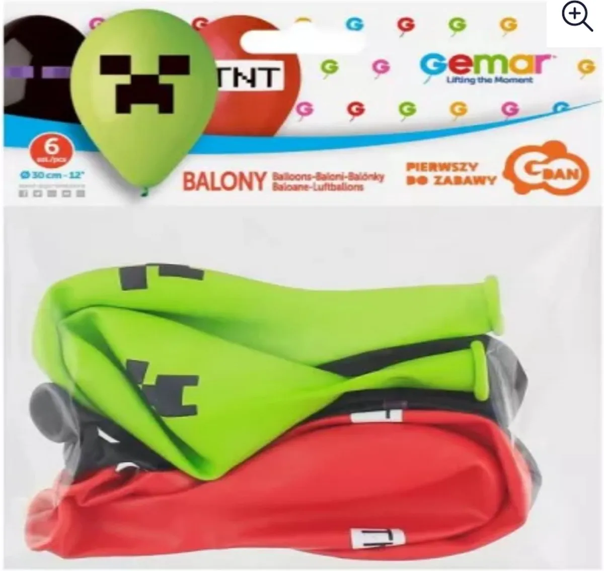 Minecraft Ballonnen - 6 Stuks