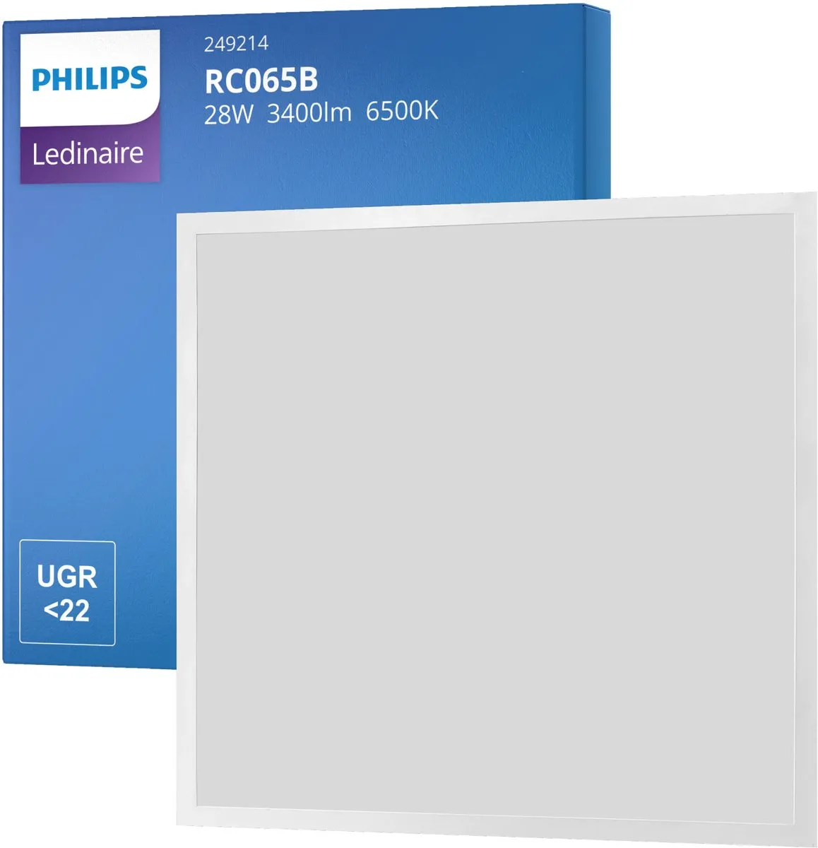 Philips LED Ledinaire RC065B Paneel 28W 3400lm - 60x60cm - Daglicht 865 - afbeelding 4 van 6