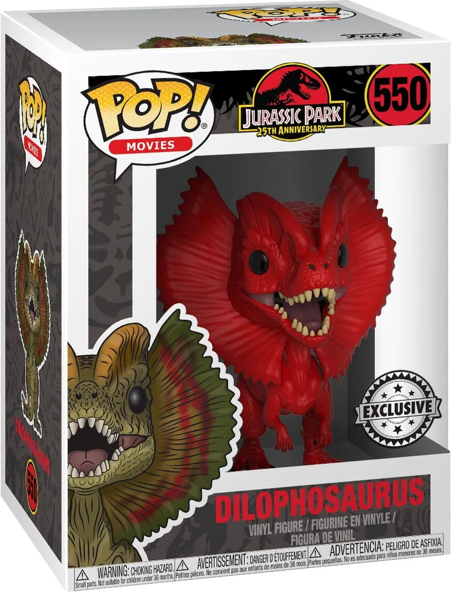 Funko Jurassic Park Dilophosaurus Pop! - 889698323642