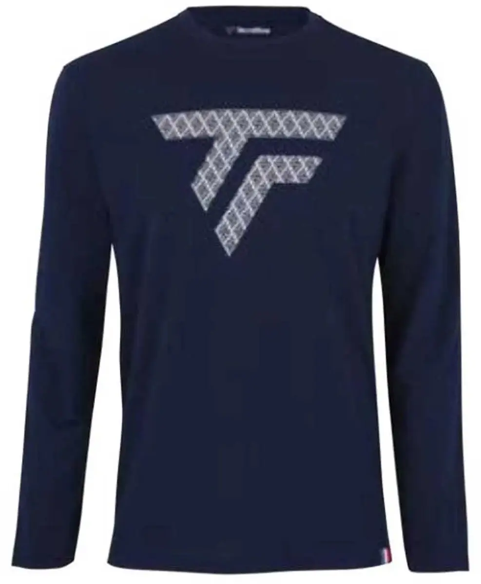 Tecnifibre Training T-shirt Met Lange Mouwen Blauw L Man