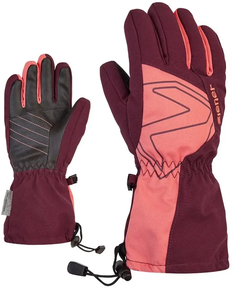 Ziener Laval As Handschoenen Rood 7 Meisjes