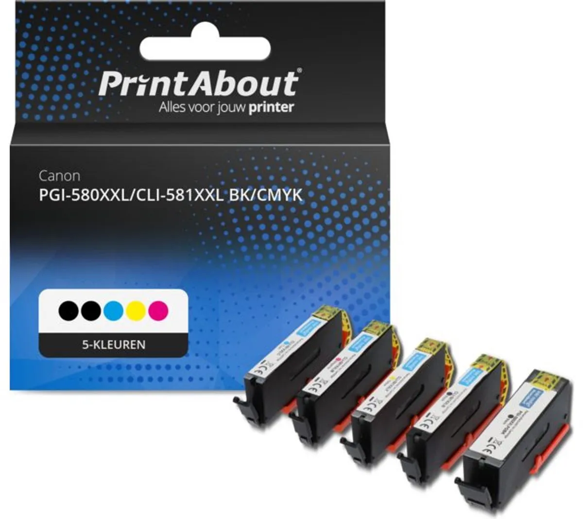 PrintAbout Canon PGI-580XXL/CLI-581XXL Inktcartridges
