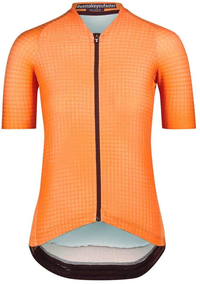 Bioracer Icon Korte Mouw Wielertrui Oranje M Vrouw