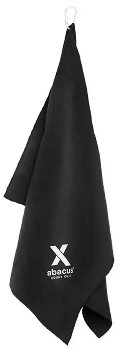 Abacus Golf X-serie Microfoon Handdoek Zwart