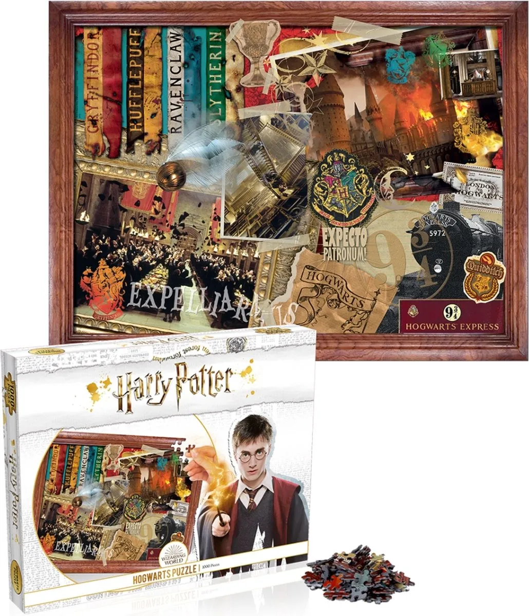 Winning Moves Harry Potter - Jigsaw Puzzle - Hogwarts 1000 stukjes