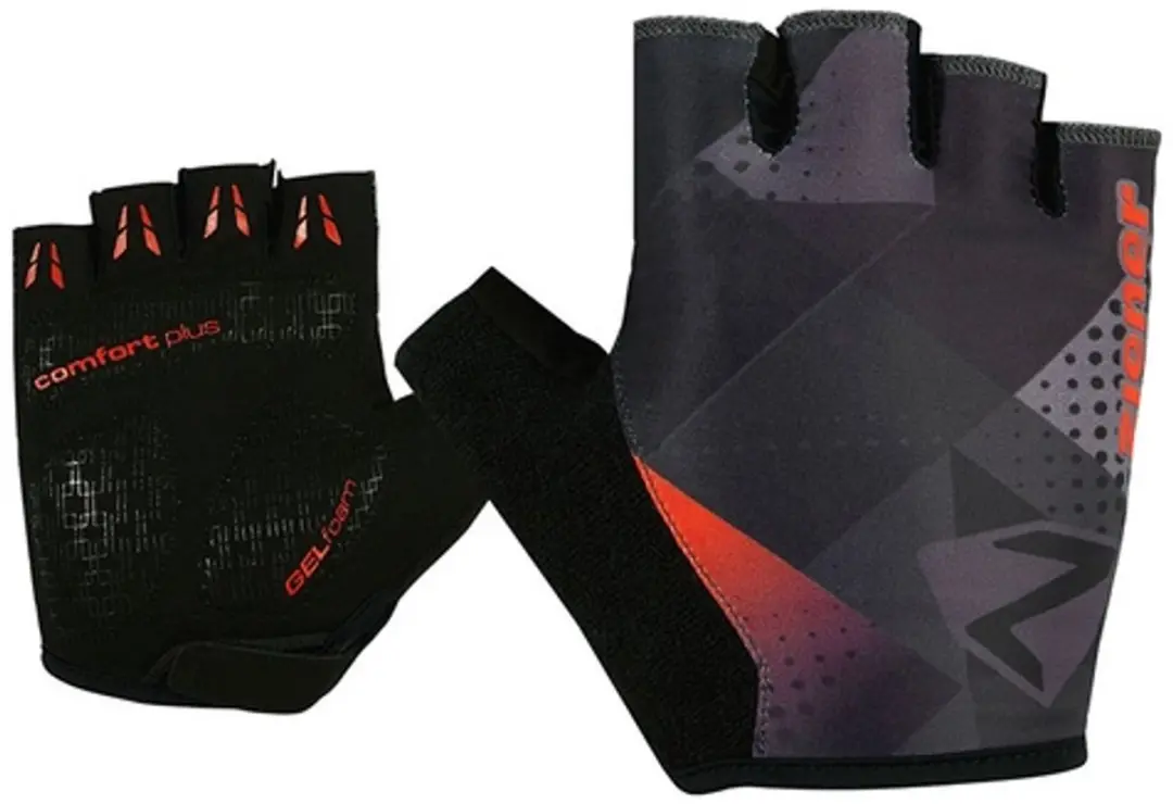 Fietshandschoen Ziener Men Cristoffer Black/New red-7.5