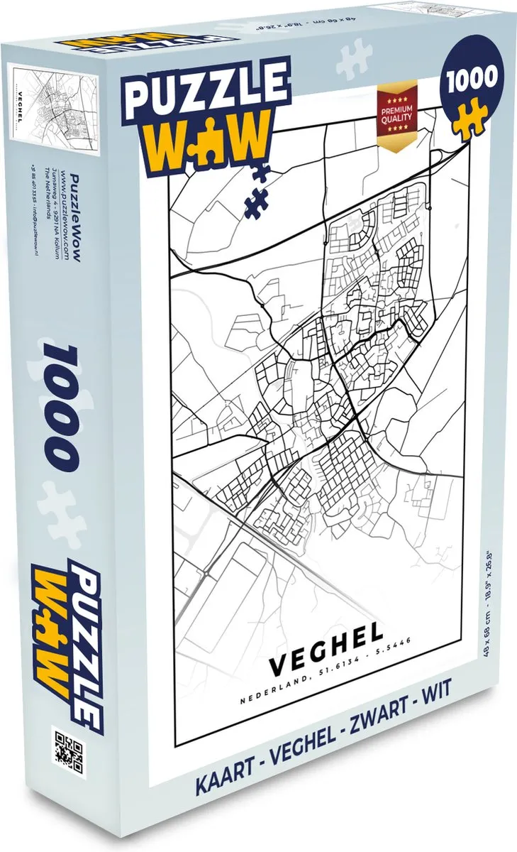 PuzzleWow Legpuzzel 1000 Stuks - Multicolor