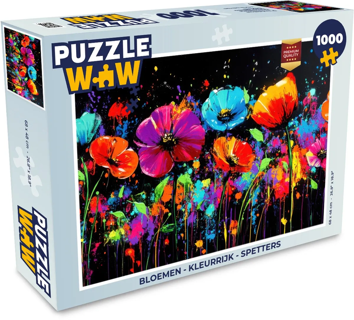 PuzzleWow Bloemen Legpuzzel 1000 Stuks - Kleurrijk