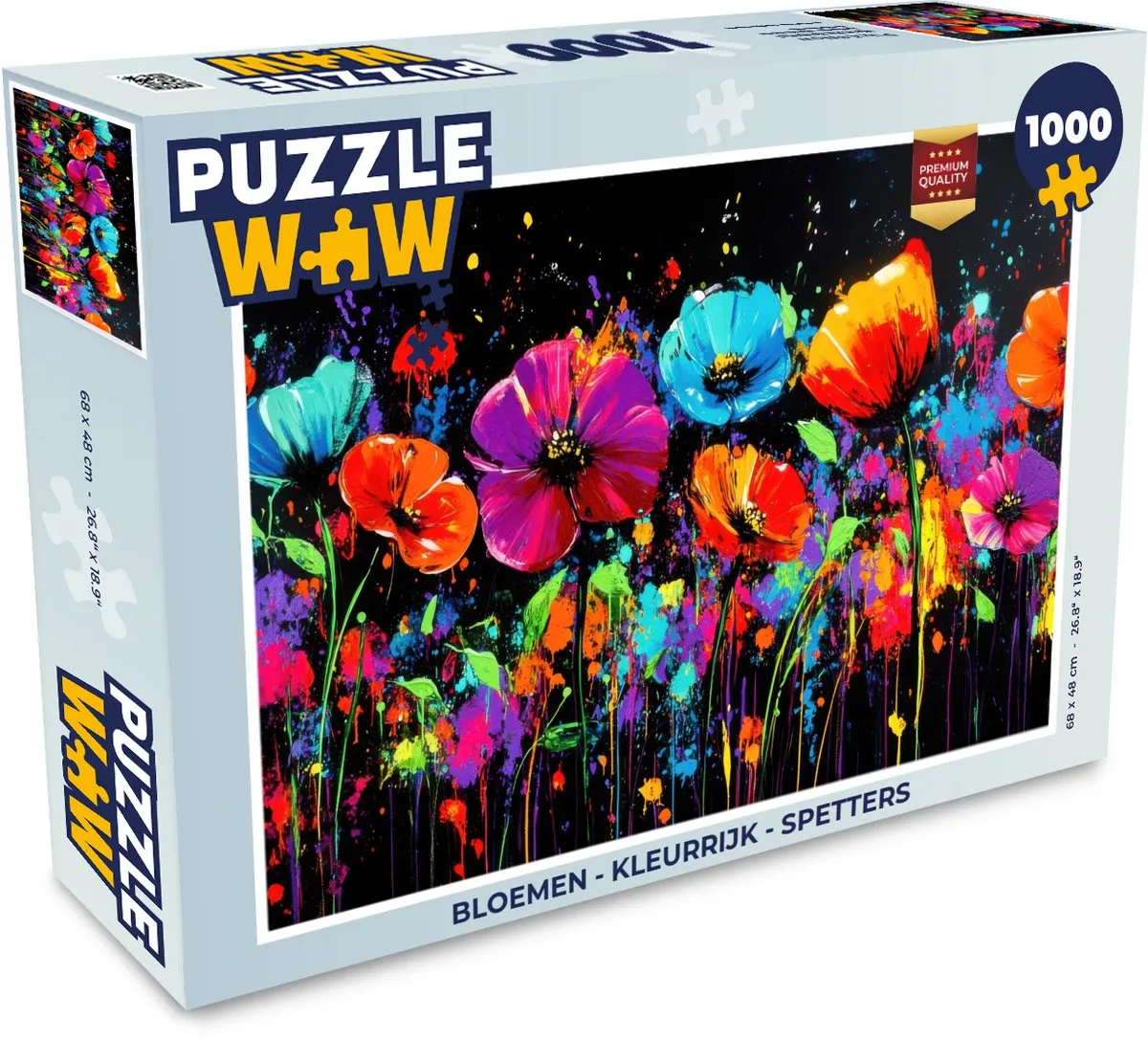 PuzzleWow Bloemen Legpuzzel 1000 Stuks - Kleurrijk