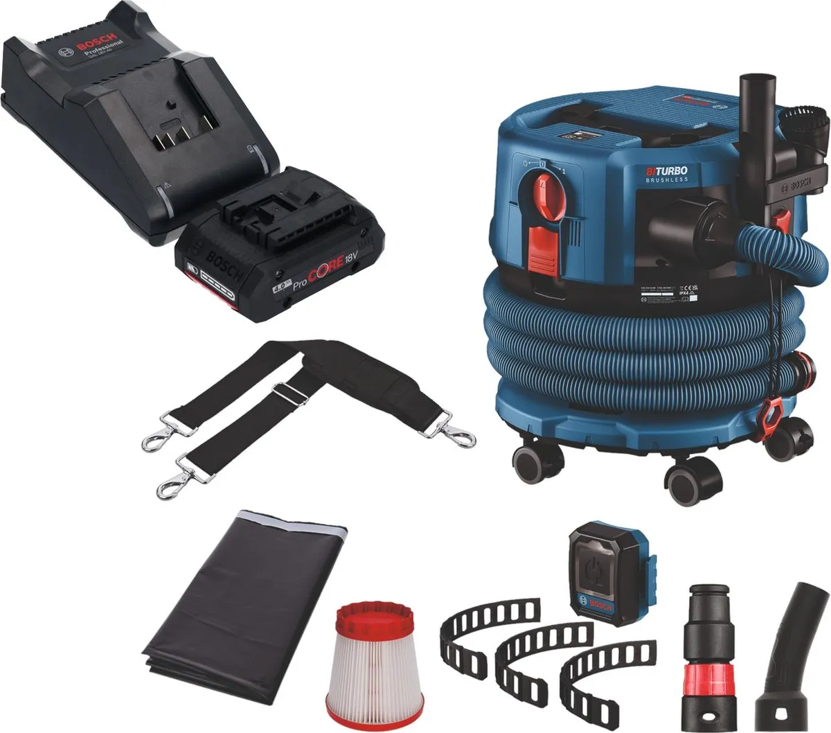Bosch GAS 18V-12 MC Stofzuiger