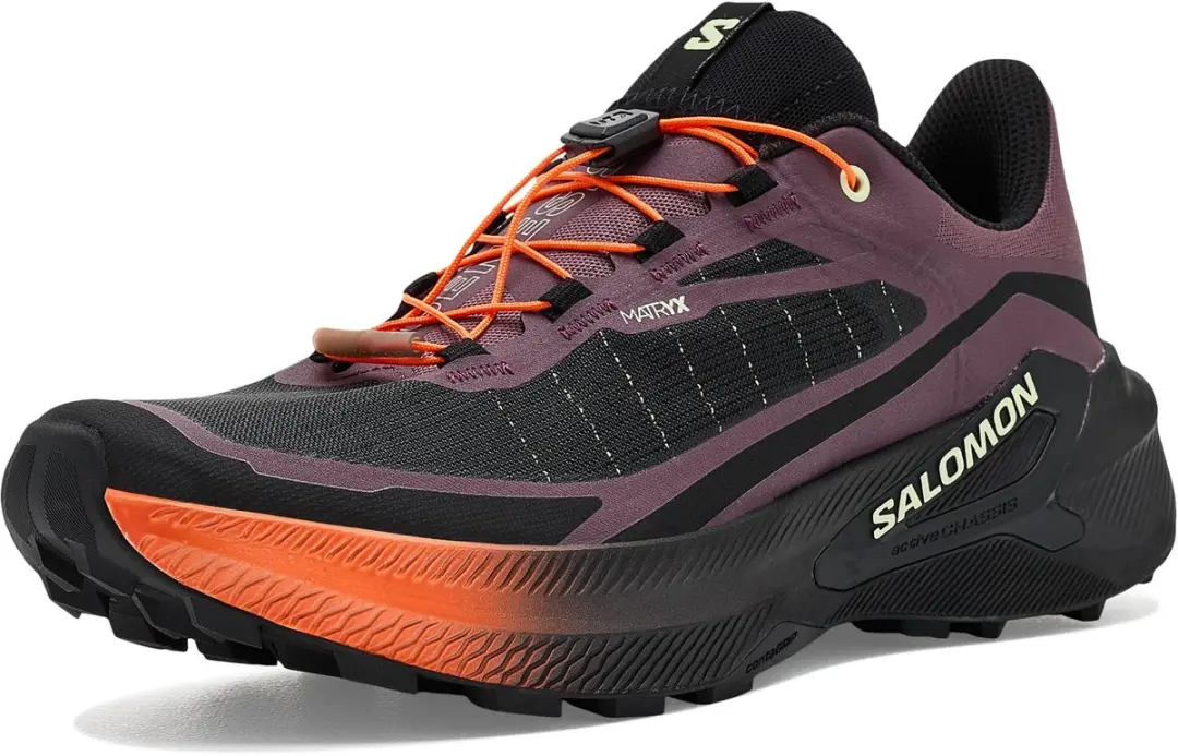 Salomon Genesis 2W Trailrunningschoenen Dames Huckleberry/Zwart