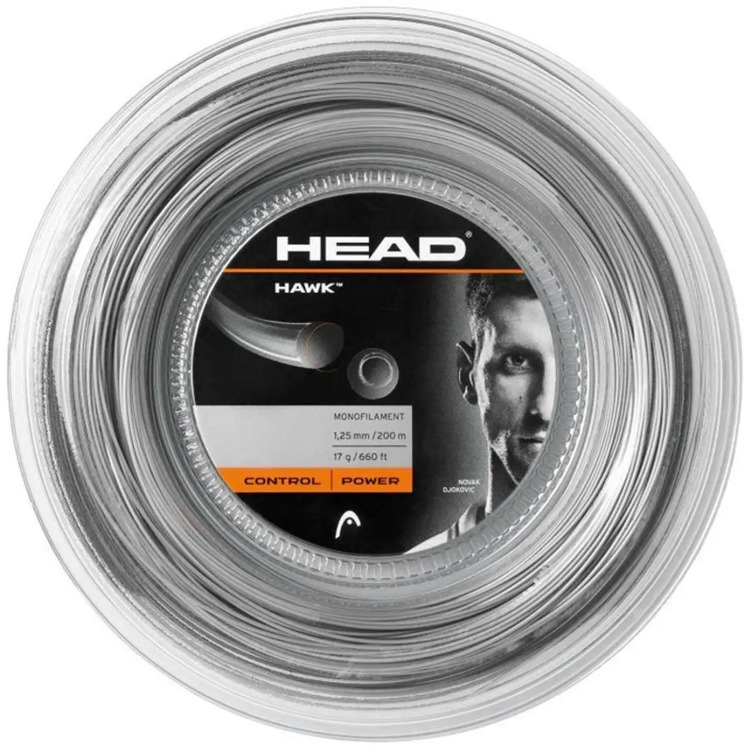 HEAD Tennissnaar Hawk Power 1.25mm op rol 200m