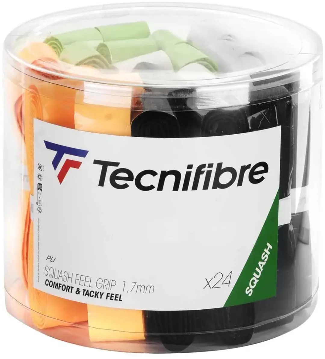 Tecnifibre Feel Pvc Of 24 Squashgreep 24 Eenheden Veelkleurig