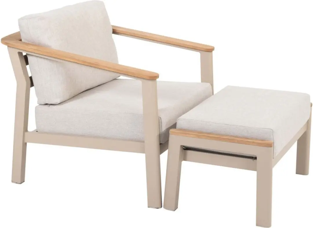 4 Seasons Olivia Voetenbank - Latte - afbeelding 6 van 6