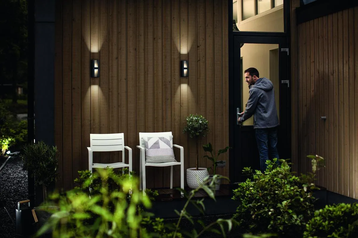 Philips LED Shadow Muurlamp 2x4.5W - Antraciet
