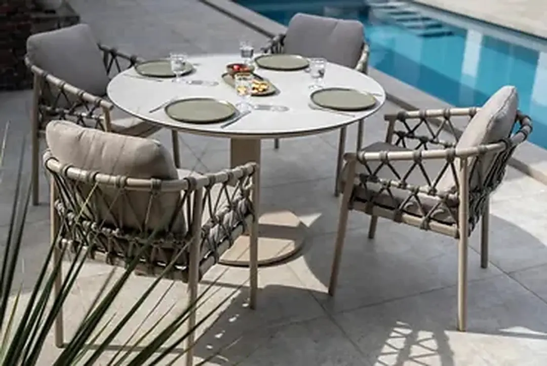 4 Seasons Outdoor Piacenza Dining Tuinstoel - BruinBeige - afbeelding 4 van 4