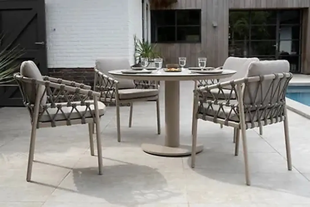 4 Seasons Outdoor Piacenza Dining Tuinstoel - BruinBeige - afbeelding 3 van 4