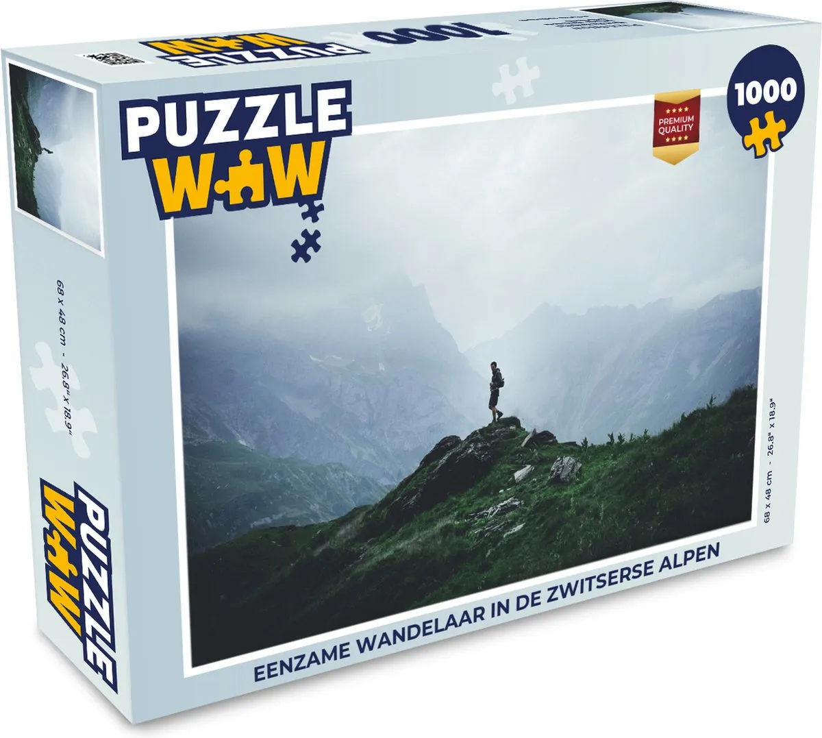 PuzzleWow Zwitserse Alpen Legpuzzel 1000 Stuks - Multicolor