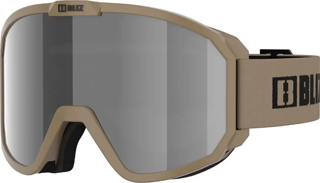 Bliz Rave Skibril Zwart Smoke With Silver Mirror/CAT3