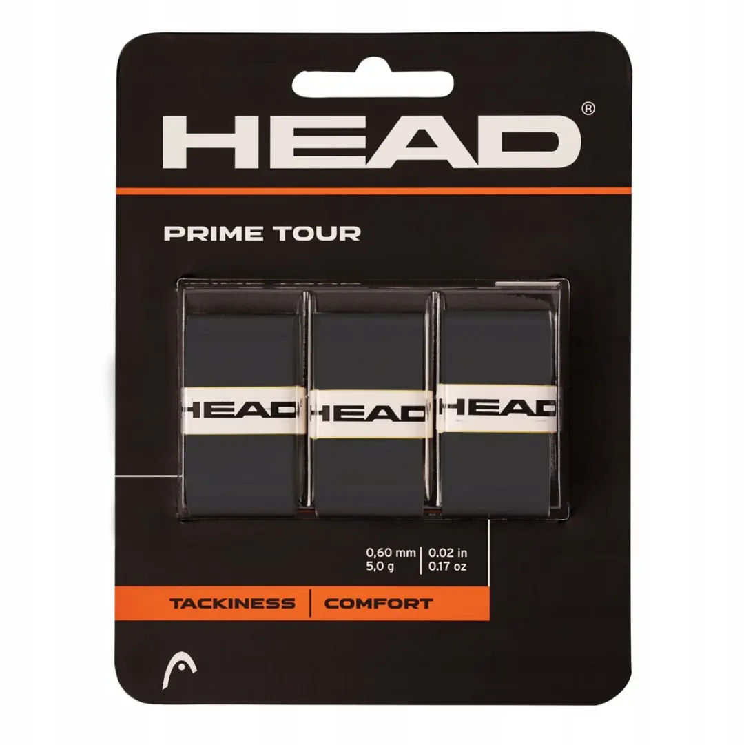 Head Prime Tour Overgrip - 3 Stuks - Zwart