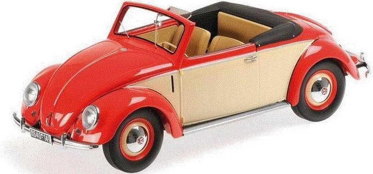 Volkswagen Beetle Convertible Hebmüller 1949 1:18 - Minichamps