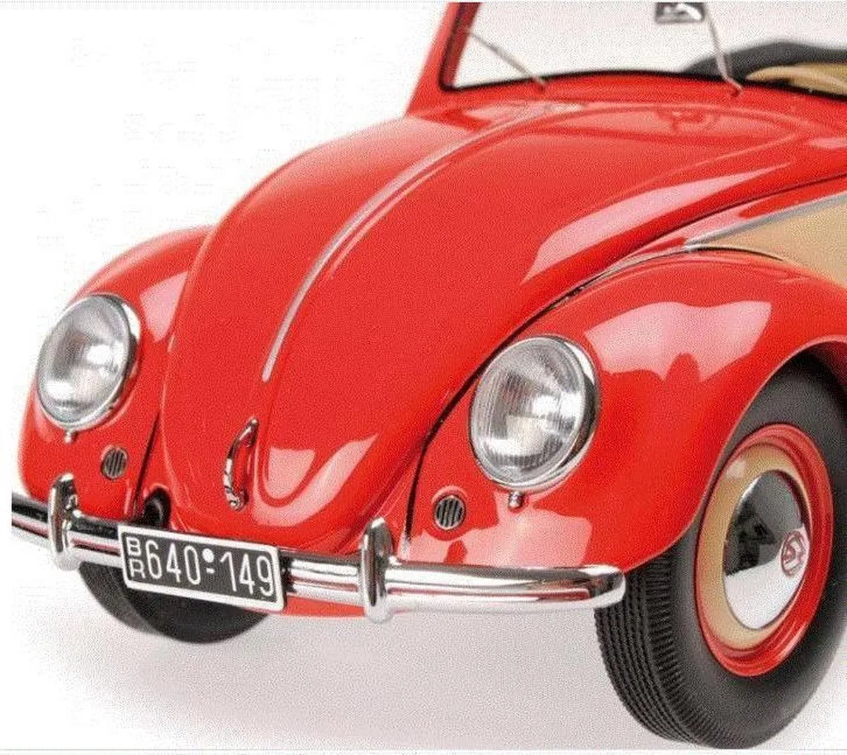 Volkswagen Beetle Convertible Hebmüller 1949 1:18 - Minichamps