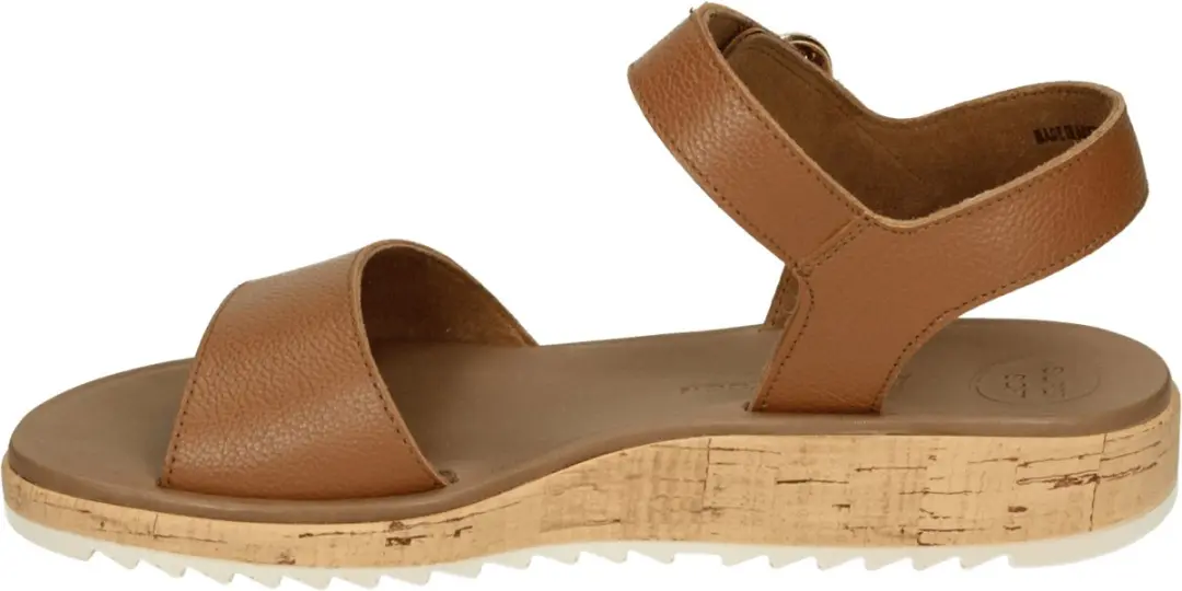 Paul Green 7134 Platte Sandalen - Cognac - Maat 41
