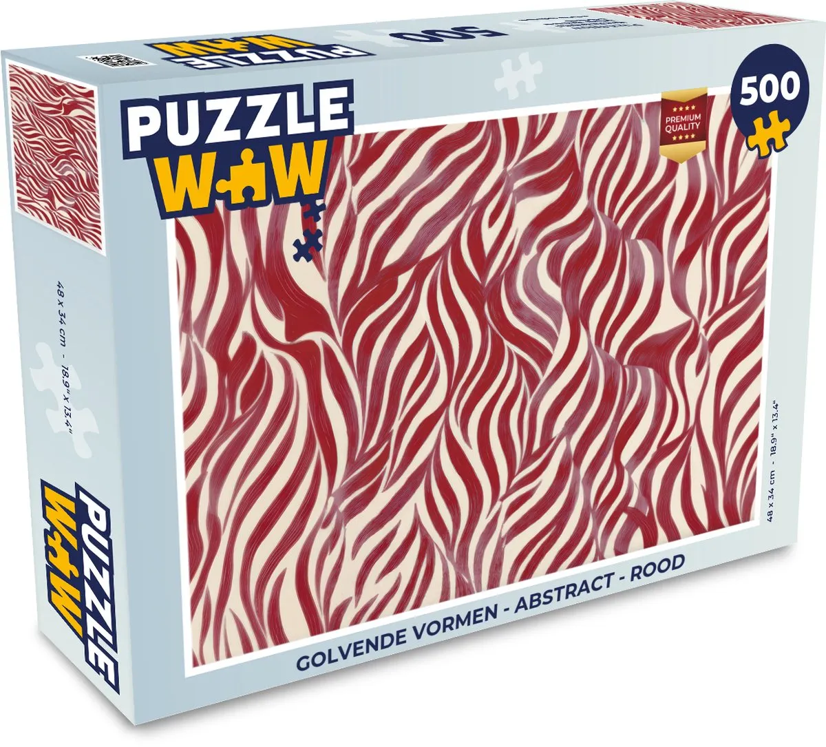 PuzzleWow Abstract Puzzel 500 Stuks - Multicolor