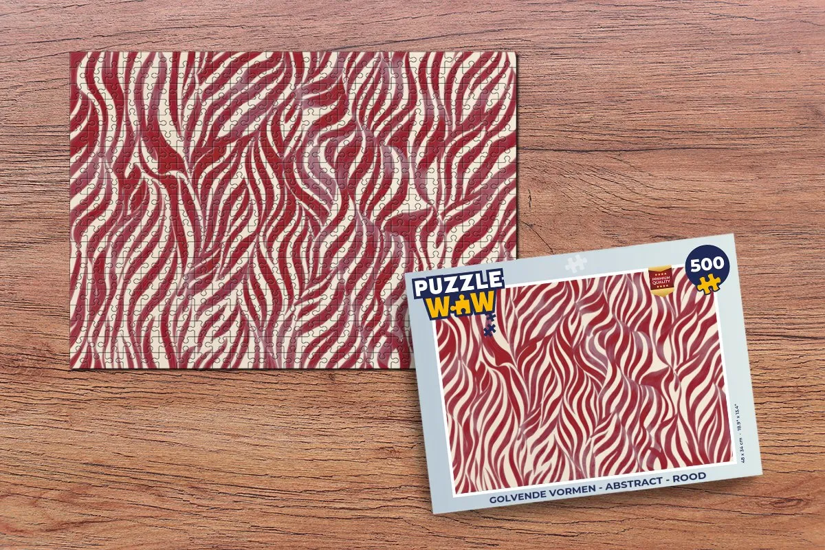 PuzzleWow Abstract Puzzel 500 Stuks - Multicolor