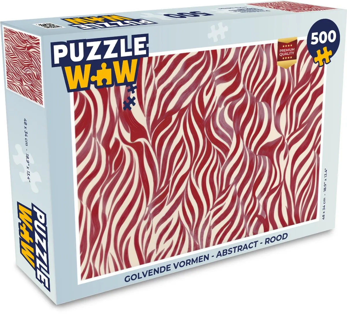 PuzzleWow Abstract Puzzel 500 Stuks - Multicolor