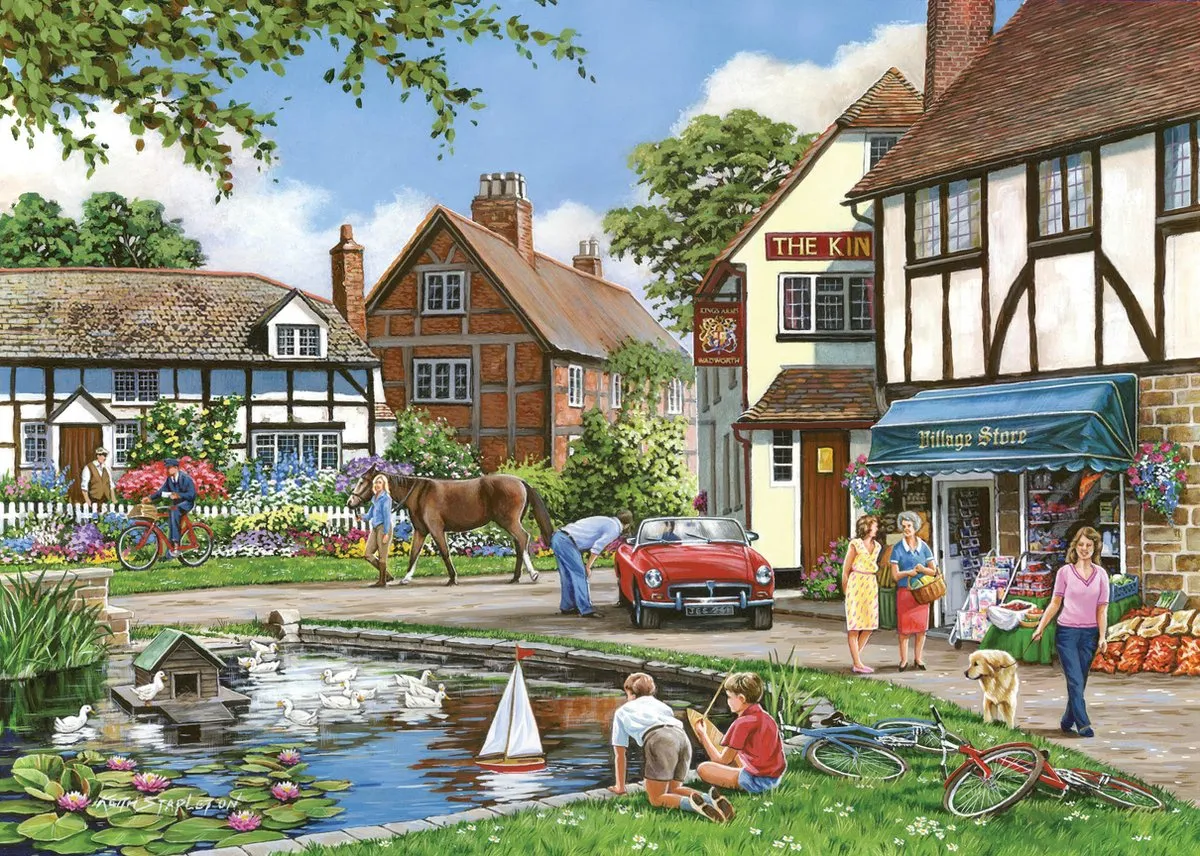 House Of Puzzles A Busy Day Legpuzzel 1000 Stuks - HP0469 - Multicolor